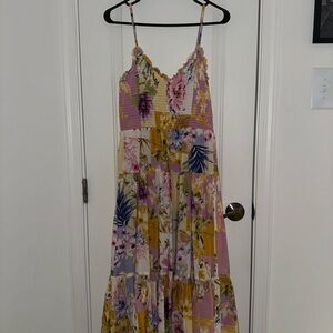 Floral Patchwork Maxi Dress